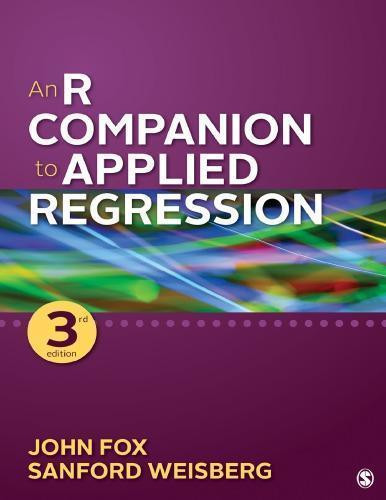 An R Companion To Applied Regression 3Rd