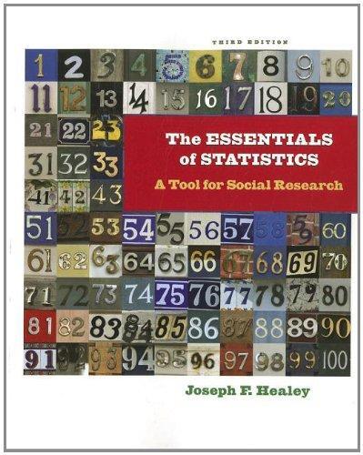 The Essentials Of Statistics A Tool For Social Research 3Rd
