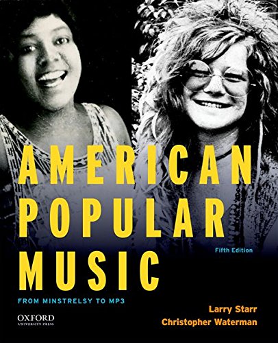 American Popular Music From Minstrelsy to MP3 5th by Larry Starr
