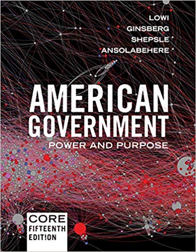 American Government Power and Purpose Core Fifteenth 15th