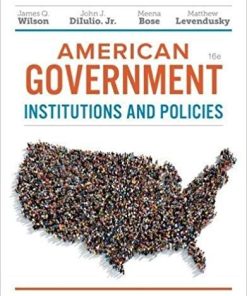 American Government Institutions and Policies 16th