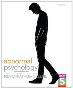 Abnormal Psychology in a Changing World 9th