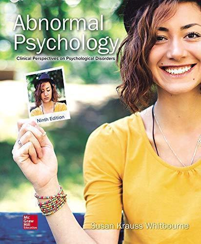 Abnormal Psychology Clinical Perspectives On Psychological Disorders 9Th