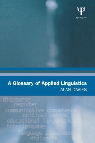 A Glossary Of Applied Linguistics