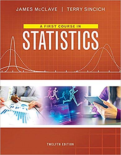 A First Course in Statistics 12th by James T McClave