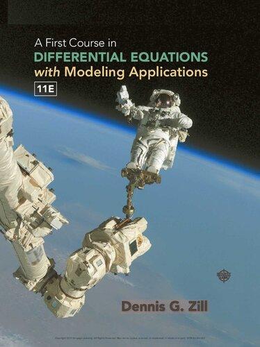 A First Course In Differential Equations With Modeling Applications 11Th