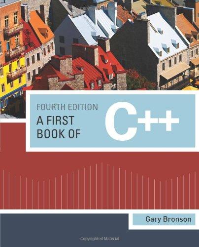 A First Book Of C 4Th