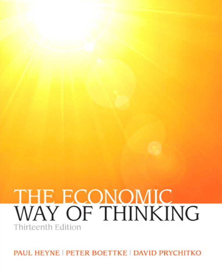 The Economic Way of Thinking 13th 13E