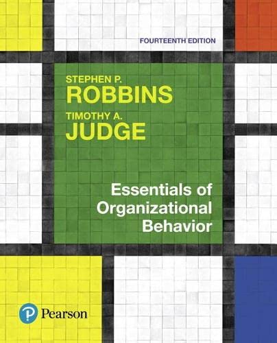 Essentials of Organizational Behavior 8211 14th