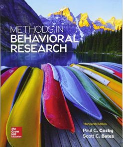 Methods in Behavioral Research 8211 13th