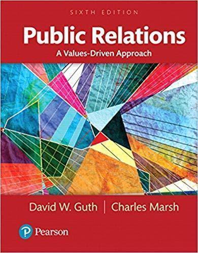 Public Relations A Values Driven Approach 6Th