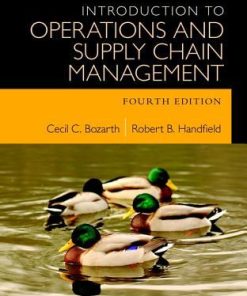 Introduction To Operations And Supply Chain Management 4Th