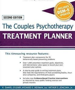 The Couples Psychotherapy Treatment Planner With Dsm 5 Updates 2Nd