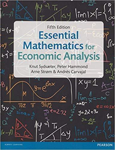 Essential Mathematics For Economic Analysis 5Th