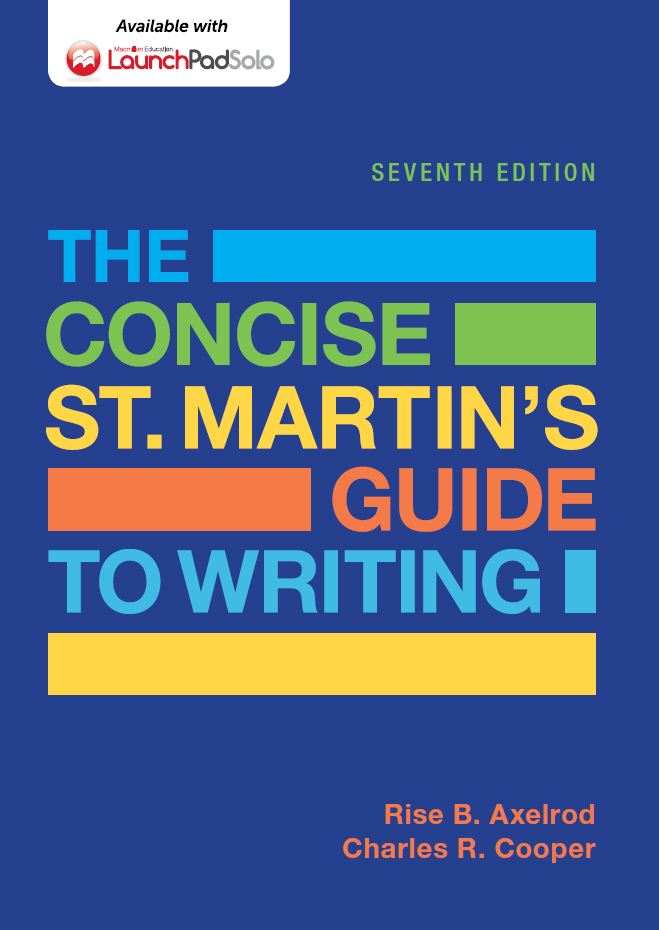 The Concise St Martin8217s Guide to Writing 7th 7E