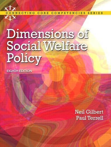 Dimensions Of Social Welfare Policy 8Th