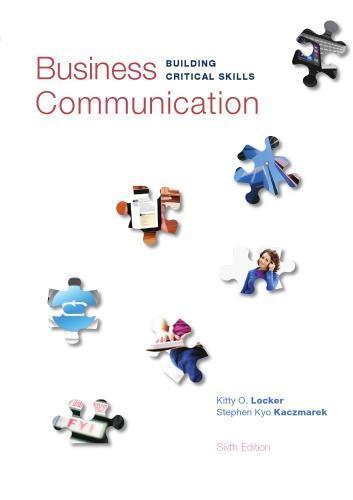 Business Communication Building Critical Skills 6Th