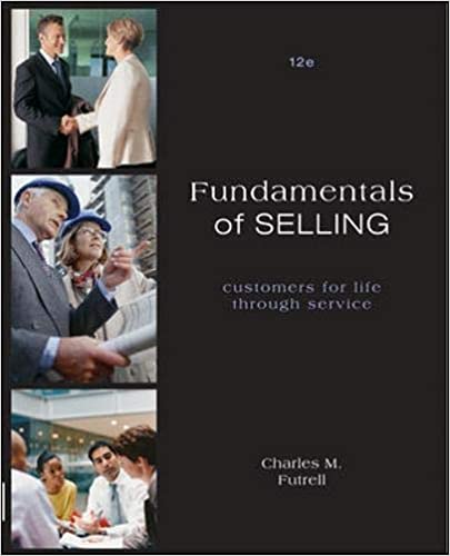 Fundamentals Of Selling Customers For Life Through Service 13Th