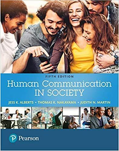 Human Communication In Society 5Th