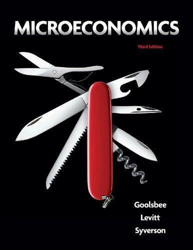 Microeconomics 3Rd Goolsbee Levitt Syverson