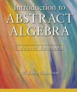Introduction To Abstract Algebra 4Th