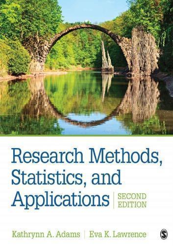 Research Methods Statistics And Applications 2Nd