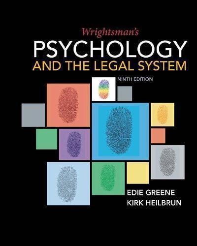 Psychology And The Legal System 9Th