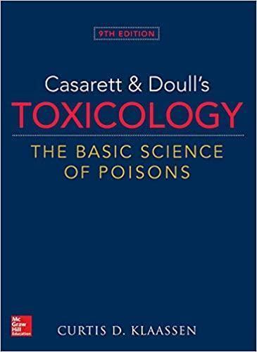 Casarett Doulls Toxicology The Basic Science Of Poisons 9Th
