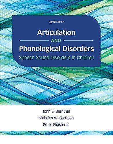 Articulation And Phonological Disorders Speech Sound Disorders In Children 8Th