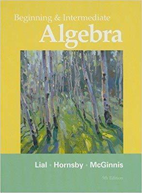 Beginning And Intermediate Algebra 5Th