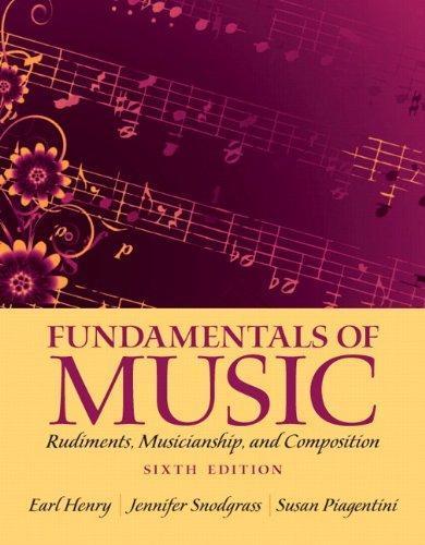 Fundamentals Of Music Rudiments Musicianship And Composition 6Th