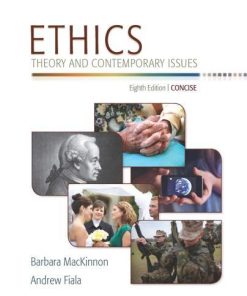 Ethics Theory And Contemporary Issues Concise 8Th