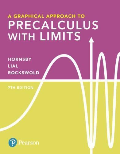 A Graphical Approach To Precalculus With Limits 7Th