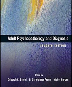 Adult Psychopathology And Diagnosis 7Th