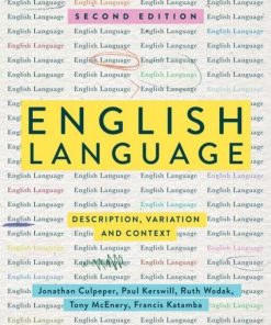 English Language Description Variation And Context 2Nd