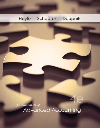 Fundamentals Of Advanced Accounting 4Th