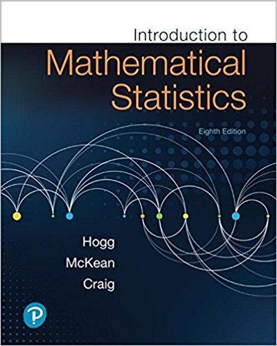 Introduction To Mathematical Statistics 8Th