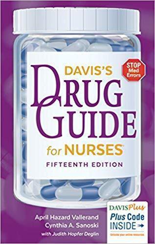 Daviss Drug Guide For Nurses 15Th