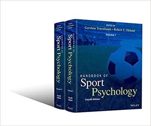 Handbook Of Sport Psychology 2 Volume Set 4Th