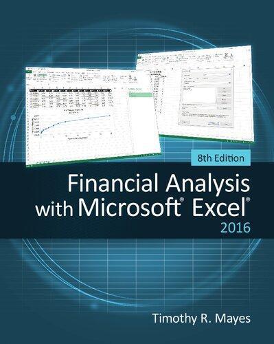 Financial Analysis With Microsoft Excel 8Th