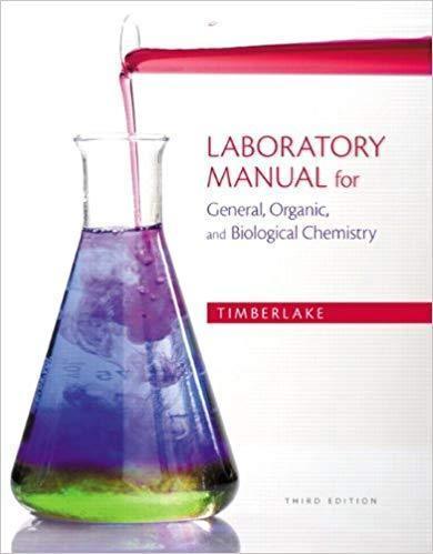 Laboratory Manual For General Organic And Biological Chemistry 3Rd