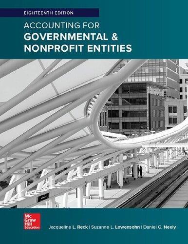 Accounting For Governmental Nonprofit Entities 18Th