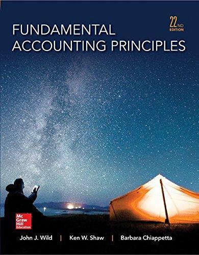 Fundamental Accounting Principles 22Nd