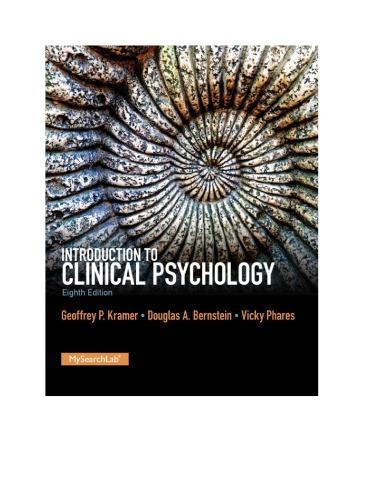 Introduction To Clinical Psychology 8Th