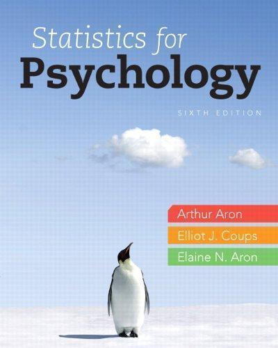 Statistics For Psychology 6Th