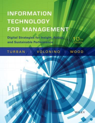 Information Technology For Management Digital Strategies For Insight Action And Sustainable Performance 10Th