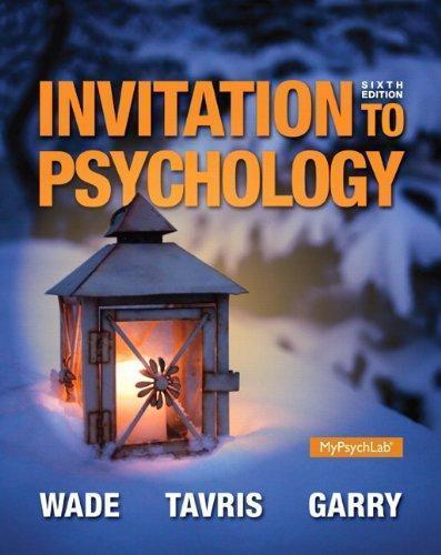 Invitation To Psychology 6Th