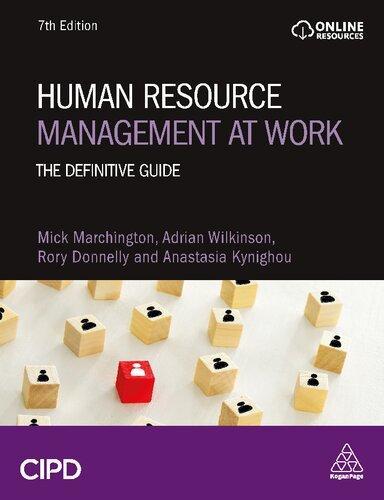 Human Resource Management At Work The Definitive Guide 7Th