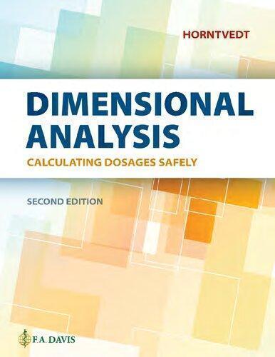Dimensional Analysis Calculating Dosages Safely 2Nd