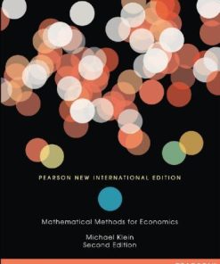 Mathematical Methods For Economics 2Nd